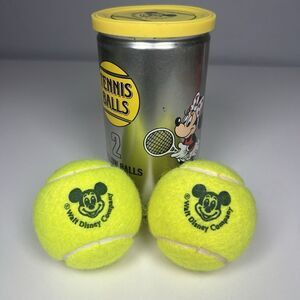Vintage Micky Mouse Tennis Balls Japan Disneyland Limited Minnie Bridgestone